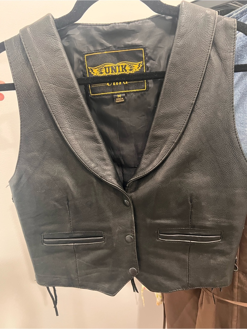 Vintage Leather Vest by Unic